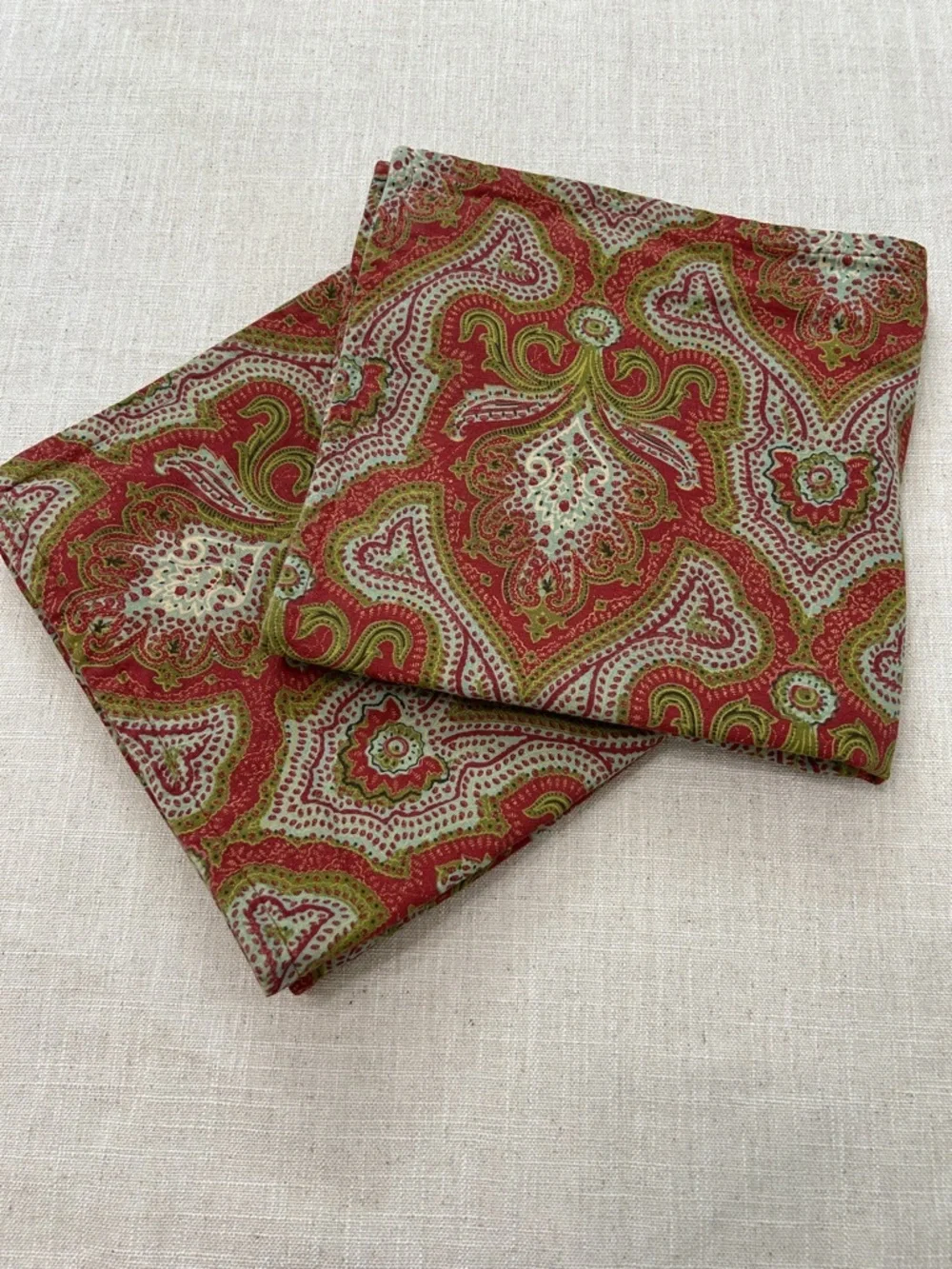 Pottery Barn Pillow Shams Paisley 20x20 Accent Pillow Cover